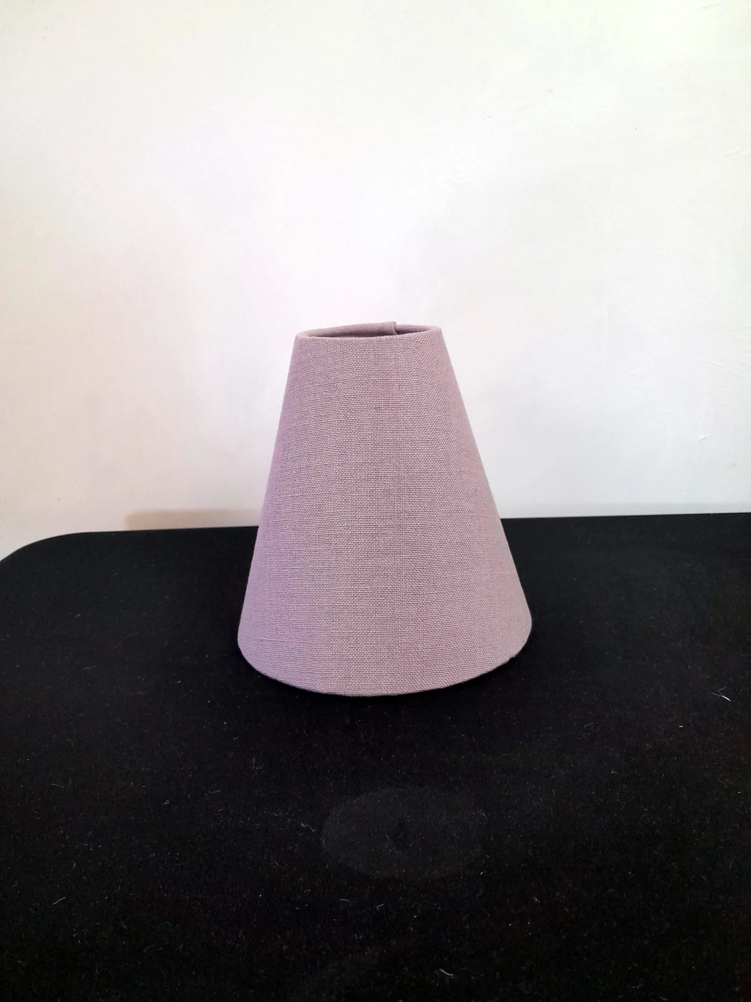 abat-jour en lin vieux rose