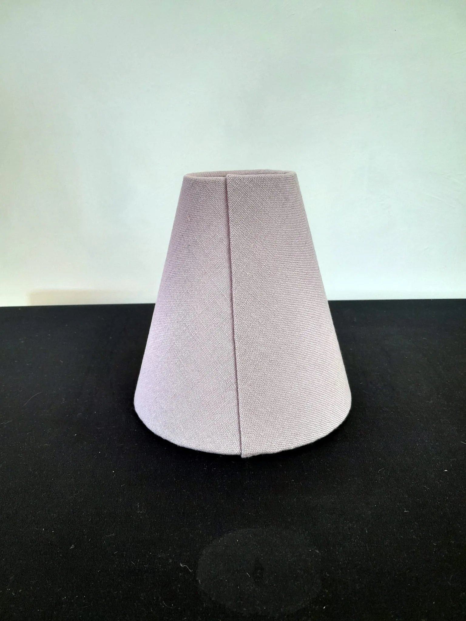 abat-jour en lin vieux rose